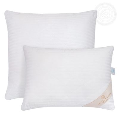 Подушка страйп-сатин "Лебяжий пух" арт 1411 разм68*68