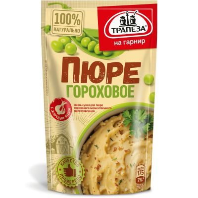 Смесь "Трапеза" Пюре гороховое с жареным луком    НОВИНКА "Трапеза"	150г