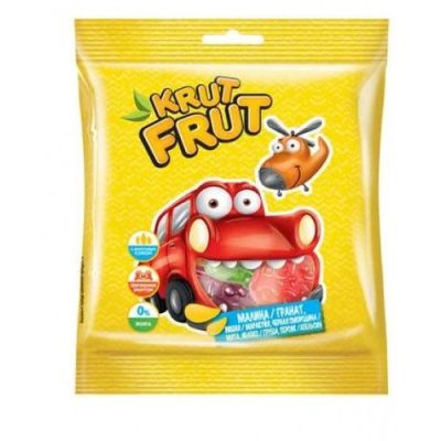 «KrutFrut», мармелад жевательный в форме машинок, 30 г