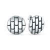 Серьги из чернёного серебра 925 пробы с-002о