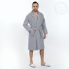 Sale! Халат запашной с воротником (серебро) XL 56-60