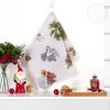 Полотенце кухонное из рогожки "Серебряный звон" артпкр.50.70 разм50х70